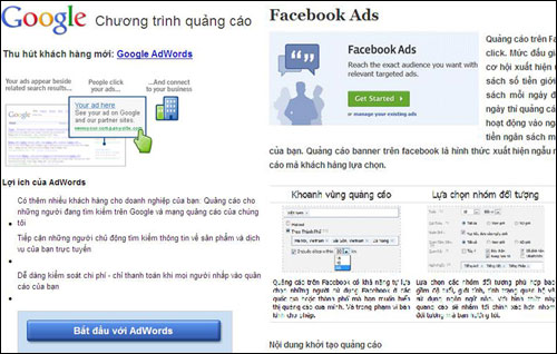 Dịch vụ quảng cáo trên Facebook