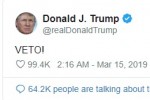 Bị chính các thượng nghị sỹ Cộng hoà quay lưng, Tổng thống Trump cảnh báo đanh thép