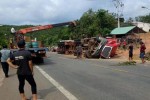 Hai anh em ở Bình Phước bị container đè thiệt mạng