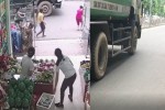 Xe chở rác ngang nhiên chạy giờ cấm, tông chết cháu bé trên phố Hà Nội
