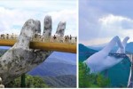 Xôn xao cây cầu Trung Quốc nhái cầu Vàng của Việt Nam