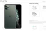 Không Pro: iPhone 11 Pro có bộ nhớ trong khởi điểm chỉ là 64GB