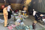 CSGT bắt xe chở hơn 3.000 điện thoại di động và máy tính xách tay