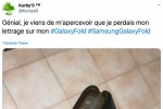 Galaxy Fold bị bong chữ Samsung chỉ sau vài tuần sử dụng