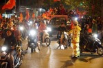 Cảnh sát chống đua xe sau trận chung kết Việt Nam - Indonesia