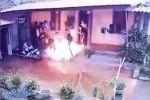 Con trai tưới xăng đốt cha ruột khiến 1 người chết và 3 bị thương