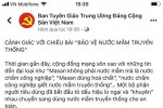 Đề nghị xử lý nghiêm fanpage giả mạo Ban Tuyên giáo Trung ương tung tin thất thiệt về nước mắm