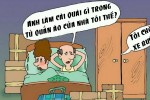 Chờ xe buýt trong tủ quần áo