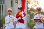 Lễ thượng cờ mừng Quốc khánh ở Lăng Chủ tịch Hồ Chí Minh