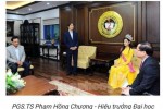 'Bão mạng' vì ảnh Hoa hậu Đỗ Thị Hà về trường ngồi ngang hàng thầy Hiệu trưởng