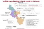 TP.HCM: 33 địa điểm còn bị phong tỏa, 2 bệnh viện tạm ngưng nhận bệnh