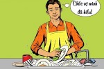 Vợ 'đứng hình' trước nguyên nhân chồng làm việc nhà