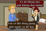 Ông chồng tá hỏa với cách vợ đòi lương