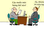 Giám đốc ấn tượng trước sự táo bạo của ứng viên